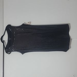 DRESS BLACK SEQUINS